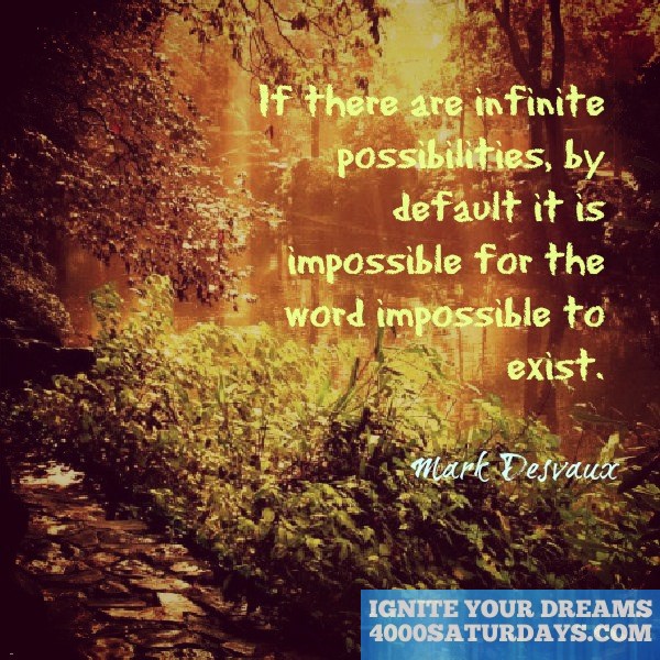 Infinite Possibilities Motivational Typography Quote Poster for